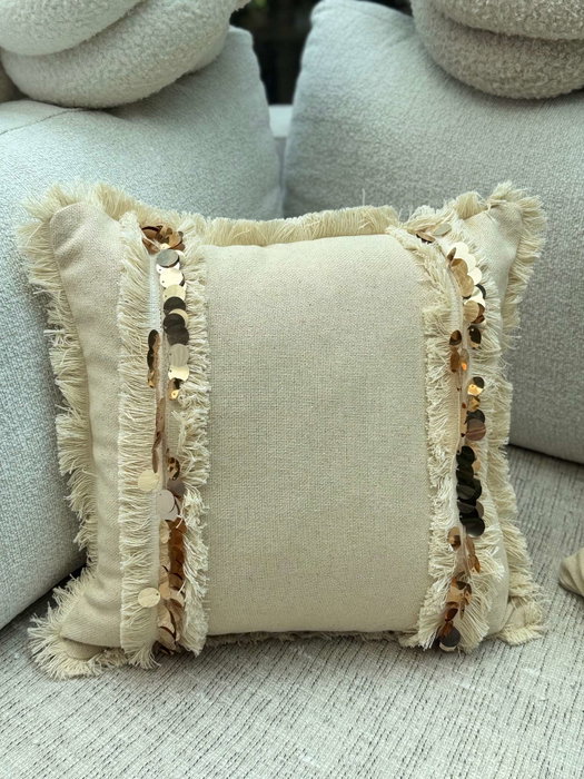 Aberto Design Funda de Cojín KET008 Beige 43 x 43 cm